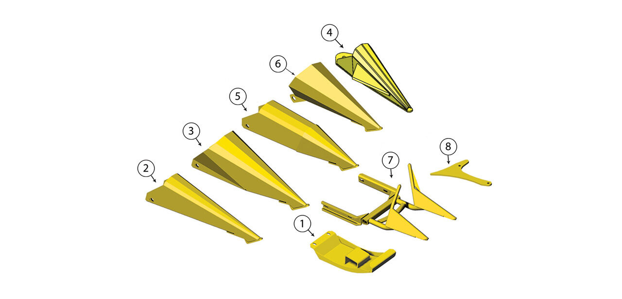 345 360 375 Crop Divider Assembly