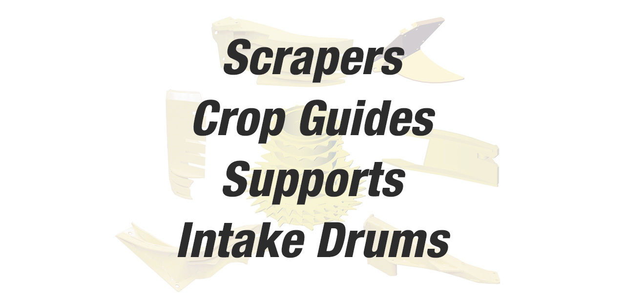 4500 Scrapers Crop Guides Supports Intake Drums
