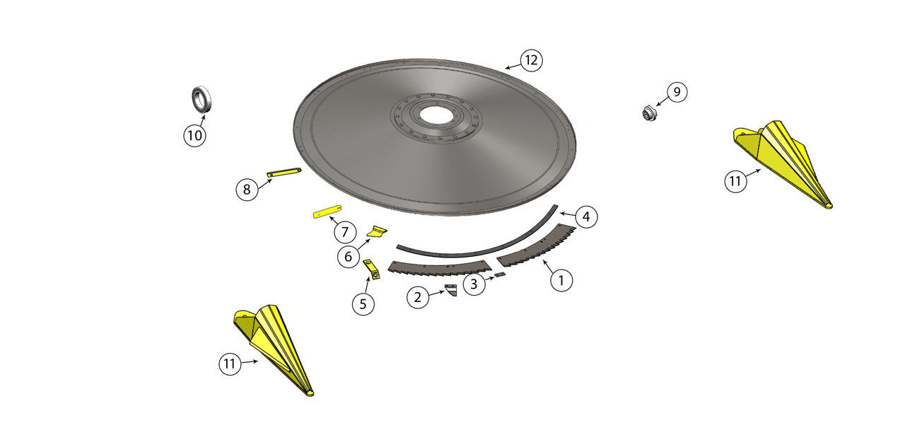 490plus Large Drum Rotary Head Assembly