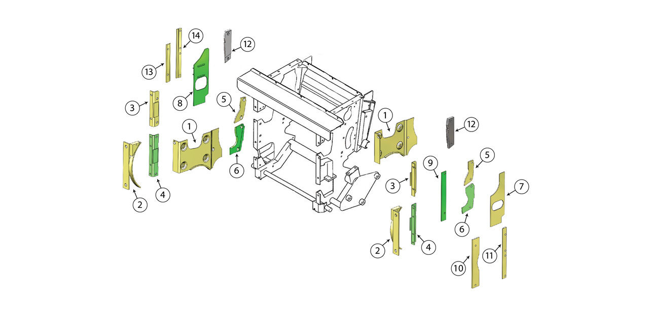 494-Feed-Roll-Housing-Wear-Plate-Assembly