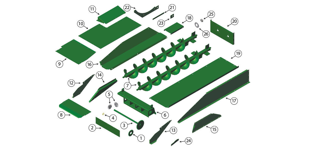5200-5400-5420-5440-5460-5720-5730-5820-5830-Double-Auger-Box-Assembly
