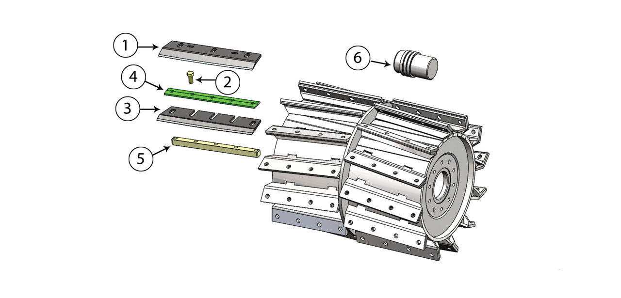 600 2 600 3 700 2 700 3 770 2 770 3 750c 850 2 1100 2 Cutterhead Assembly