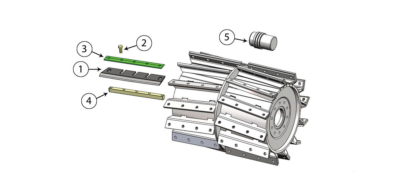 600 770 1 850 Cutterhead Assembly