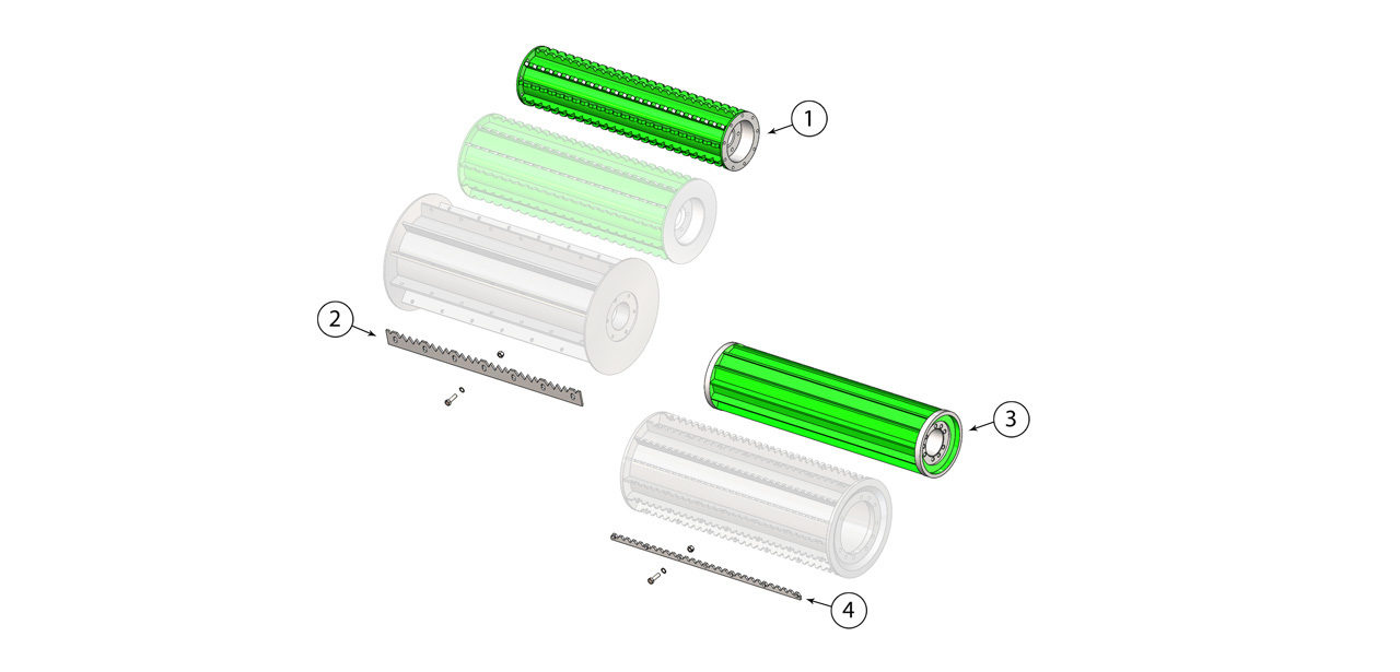 650 800 1000 Feed Roll Asssembly