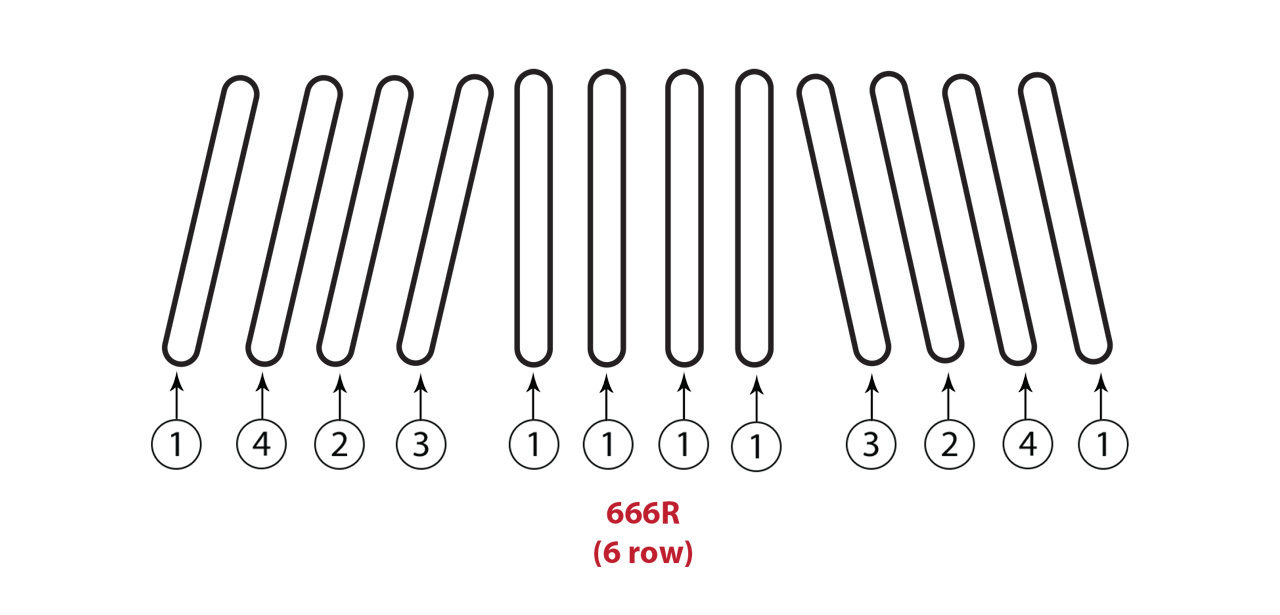 666 R 6 Row Gathering Chain Assembly