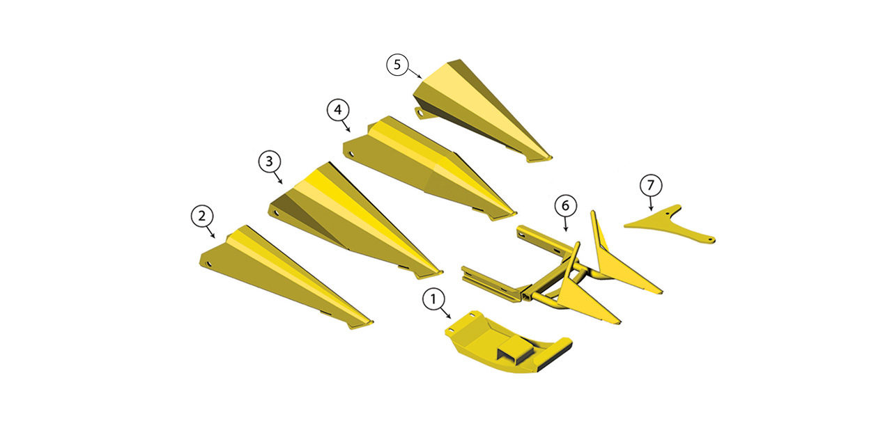 686 688 710 6008 Crop Divider Assembly