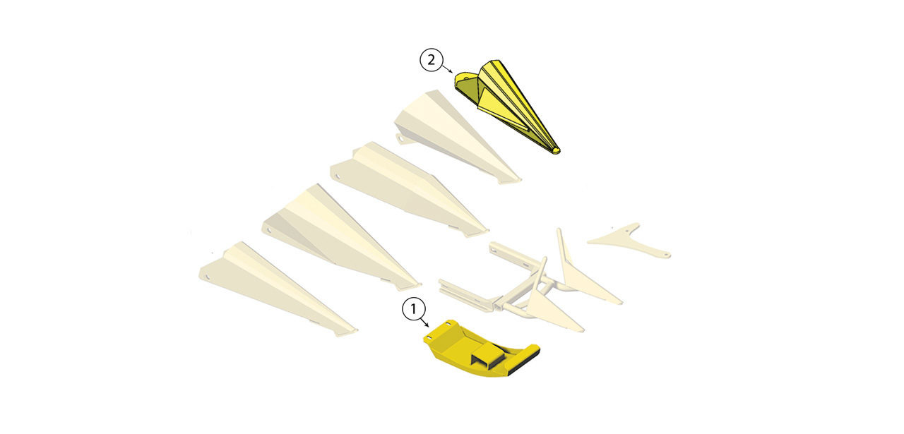 690 692 696 698 Crop Divider Assembly