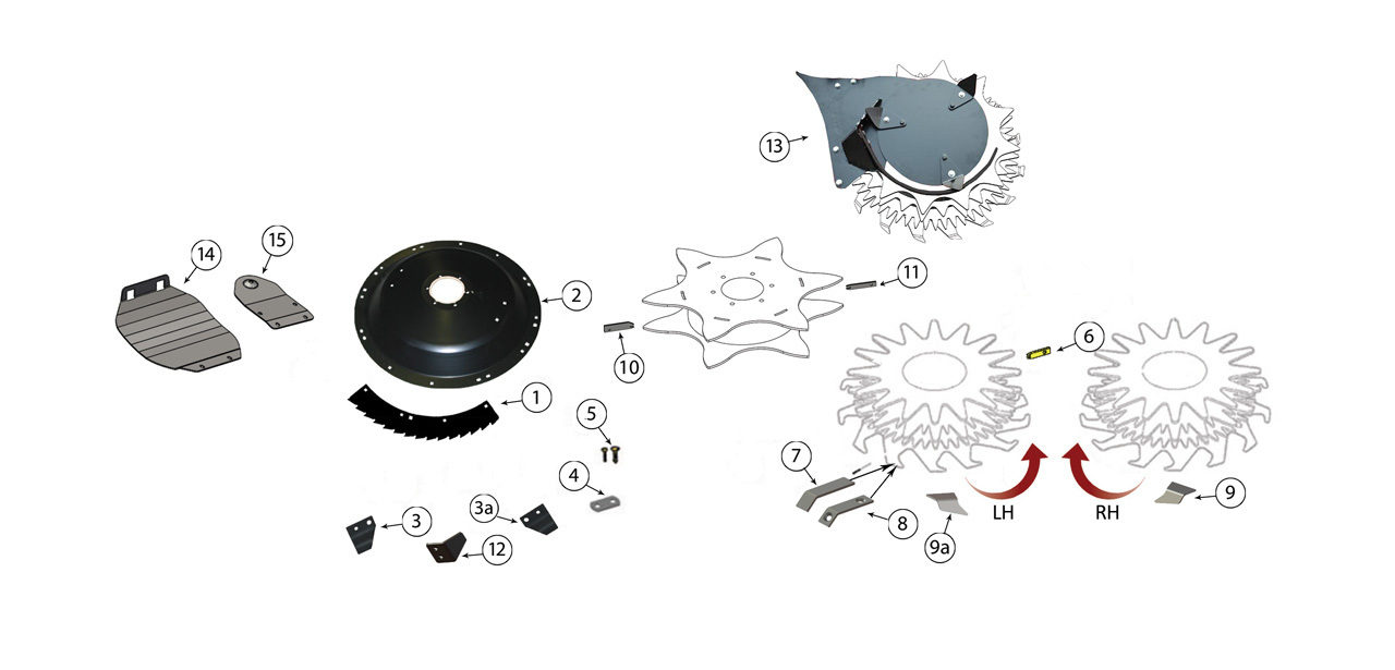 696 Small Drum Rotary Heads