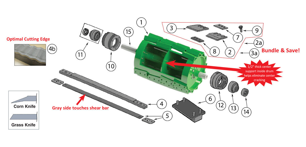 7700-7750-7780-7800-7850-7950-7980-Cutterhead-Assembly