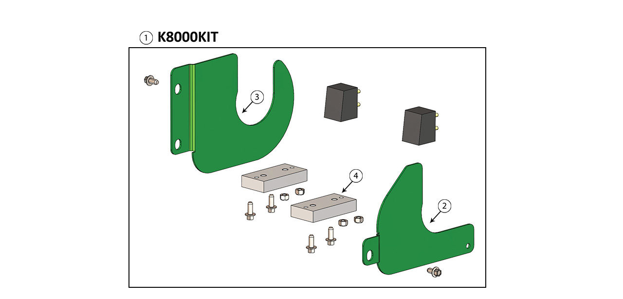 8100 8200 8300 8400 8500 8600 Narrow Feedroll Earlage Kit