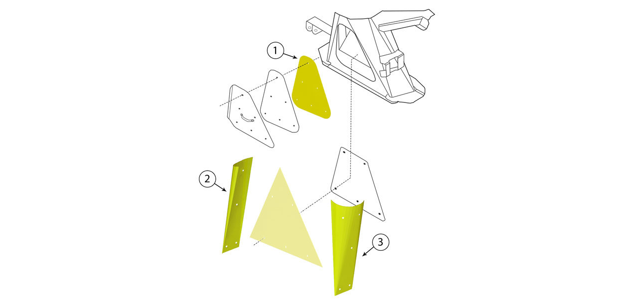 FR 480 550 650 780 920 Spout Transition Assembly
