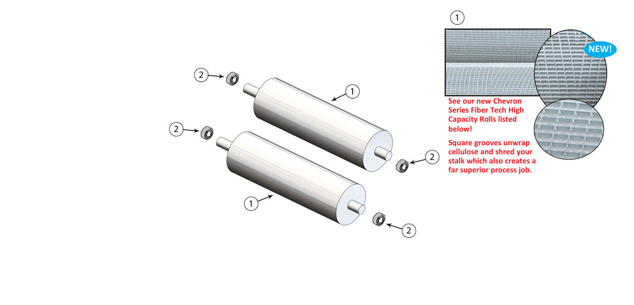 Krone Processor Roll Assembly