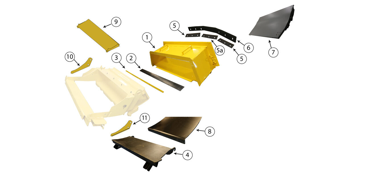 NH 9000 Series Grass Chute Blower Assembly