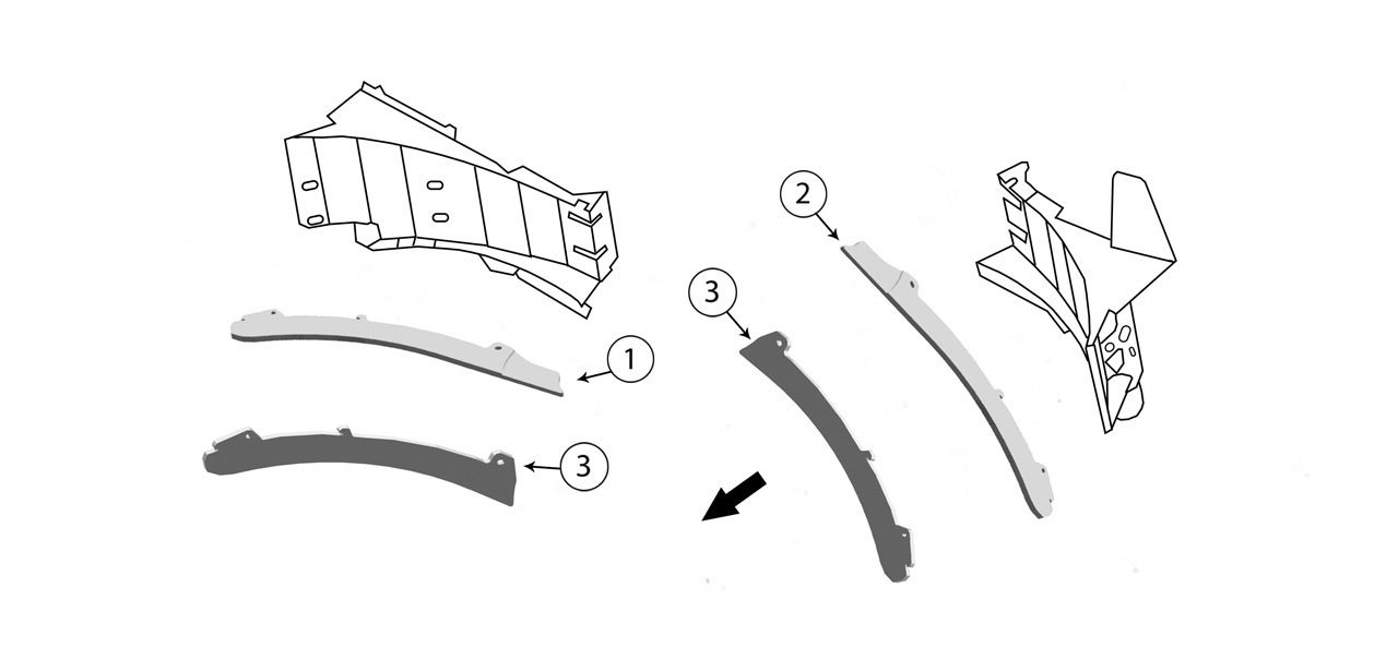 Orbis 750 900 Inside Guide Bars