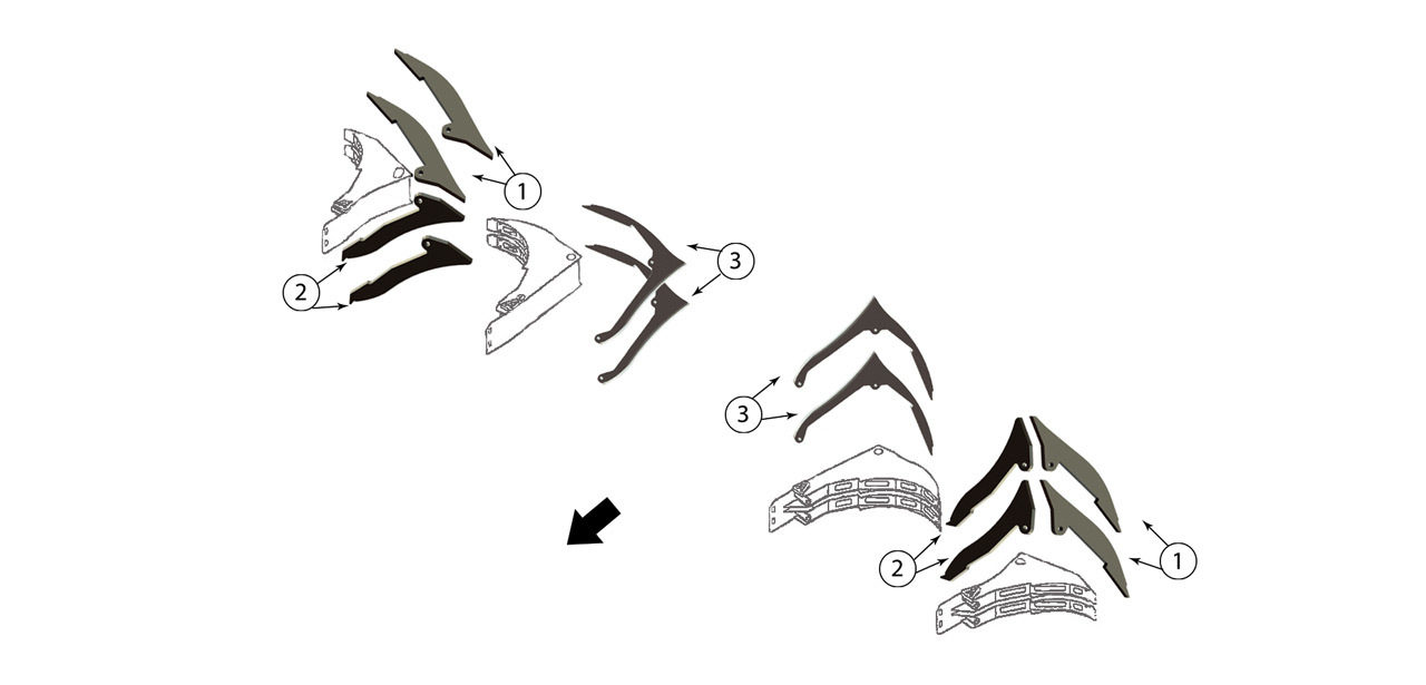 Orbis 900 More Small Drum Guide Bars