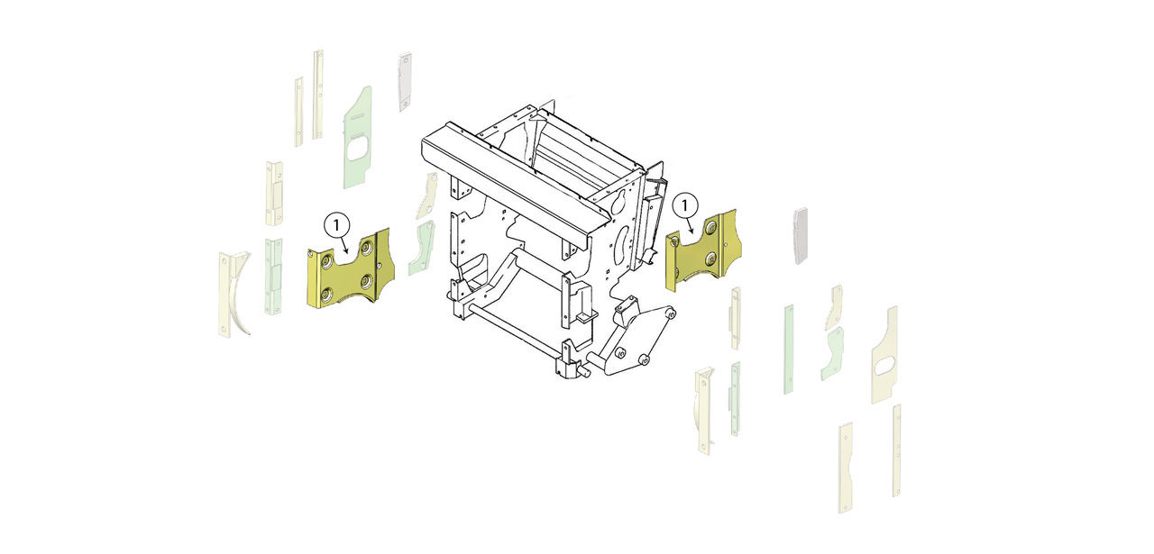 499 Feed Roll Housing Wear Plate Assembly