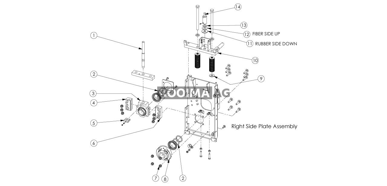 SC3006 Right Side Plate Assembly