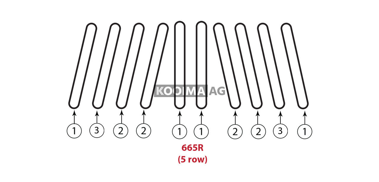 665 R 5 Row Gathering Chain Assembly
