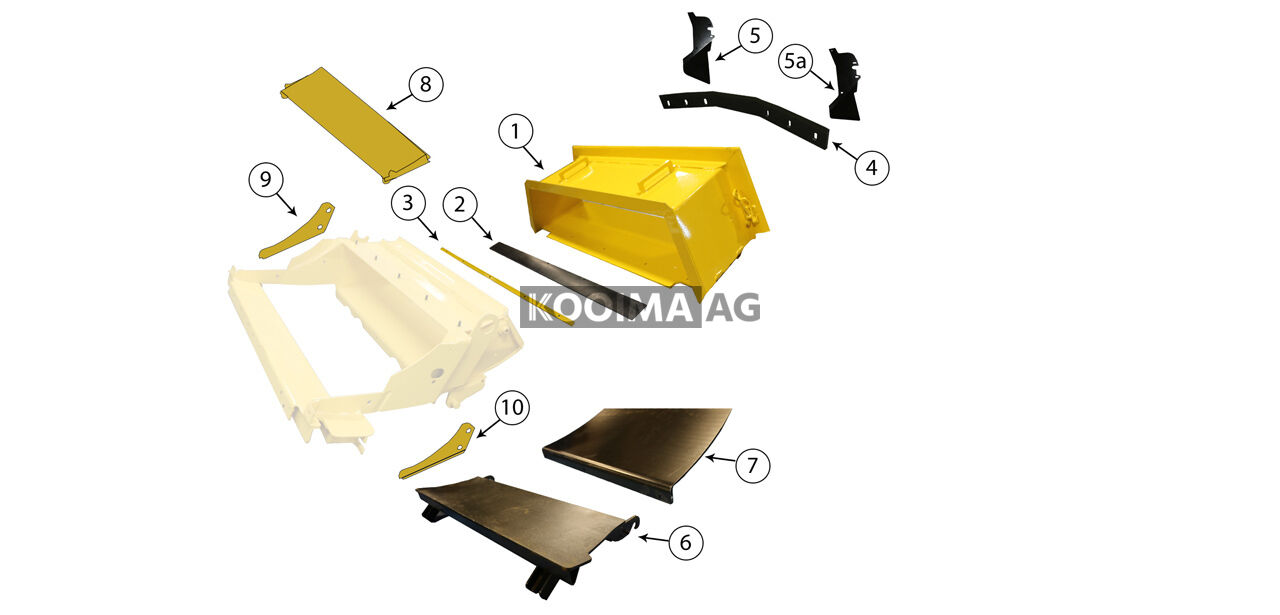 NH FR 920 Grass Chute Blower Assembly